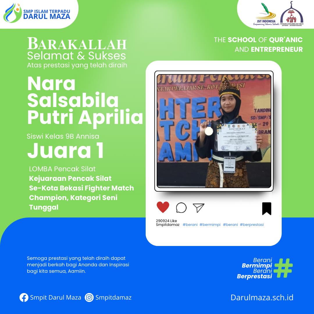 Kejuaraan Pencak Silat se-Kota Bekasi Fighter Match Champion, Kategori Seni Tunggal Juara 1